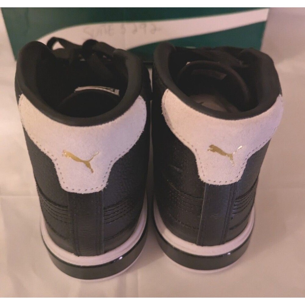 Puma Cali Star Mid Women’s Trainers Puma Black / Puma White Size 10 Leather New - Picture 3 of 10